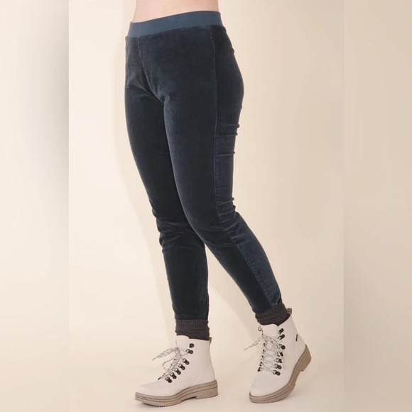 Prairie Underground Slate Gray Blue Treat Me Right Corduroy Legging Pant Medium - Picture 8 of 11